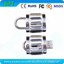 Hot Sale Golden Lock USB Flash Disks, Padlock USB Flash Drive (EM-066)